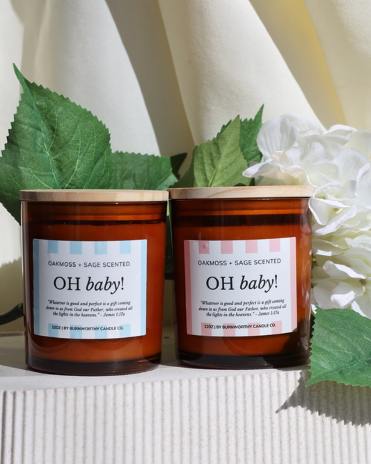 Oh Baby! - Blue 12oz Candle
