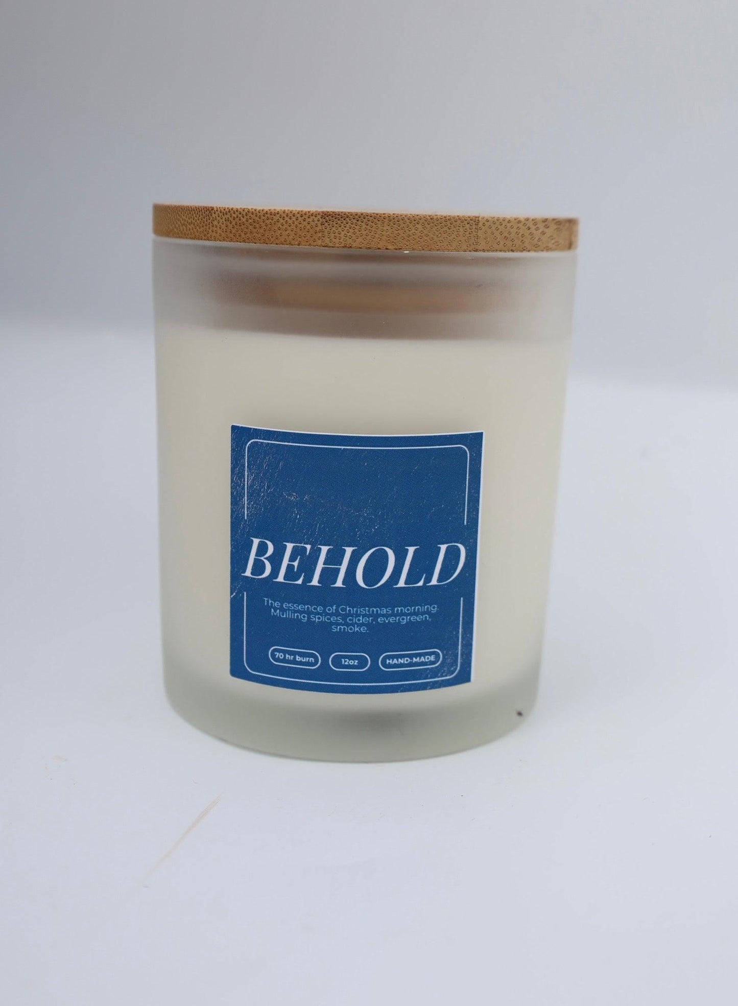 Behold | Non-toxic 100% Soy Wax Candle | Handmade Holiday Scent
