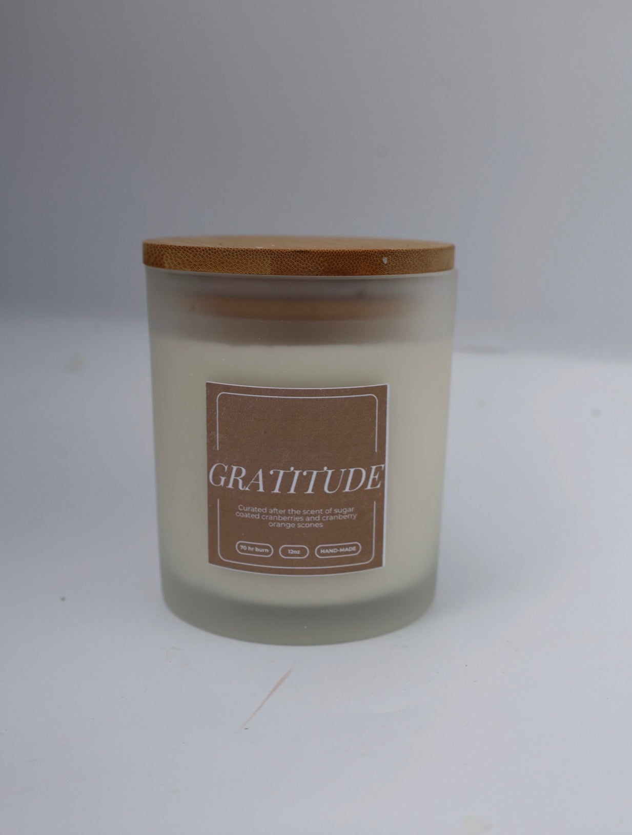 Gratitude | Non-toxic 100% Soy Wax Candle | Handmade Holiday Scent