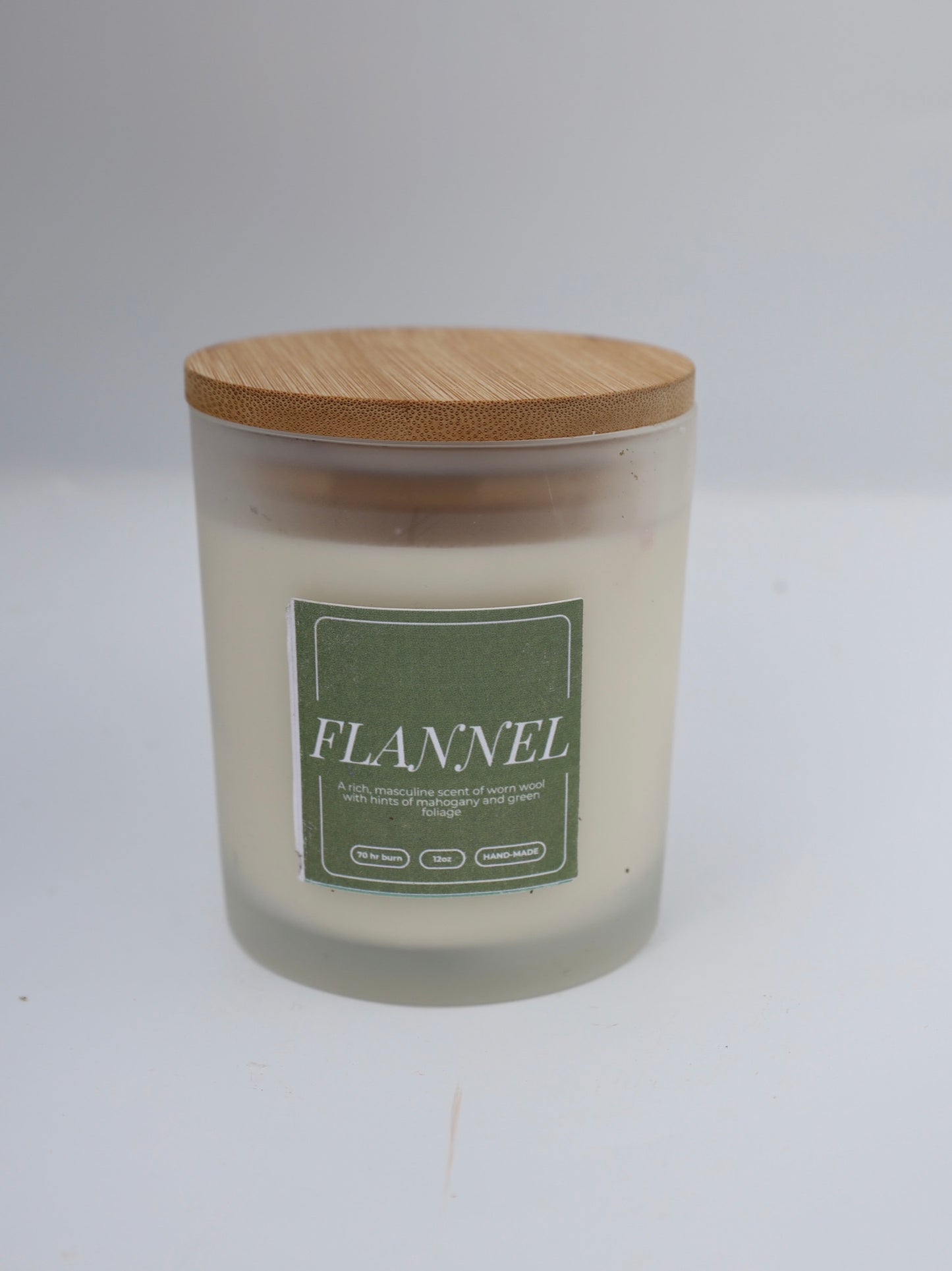 Flannel | Non-toxic 100% Soy Wax Candle | Handmade Holiday Scent