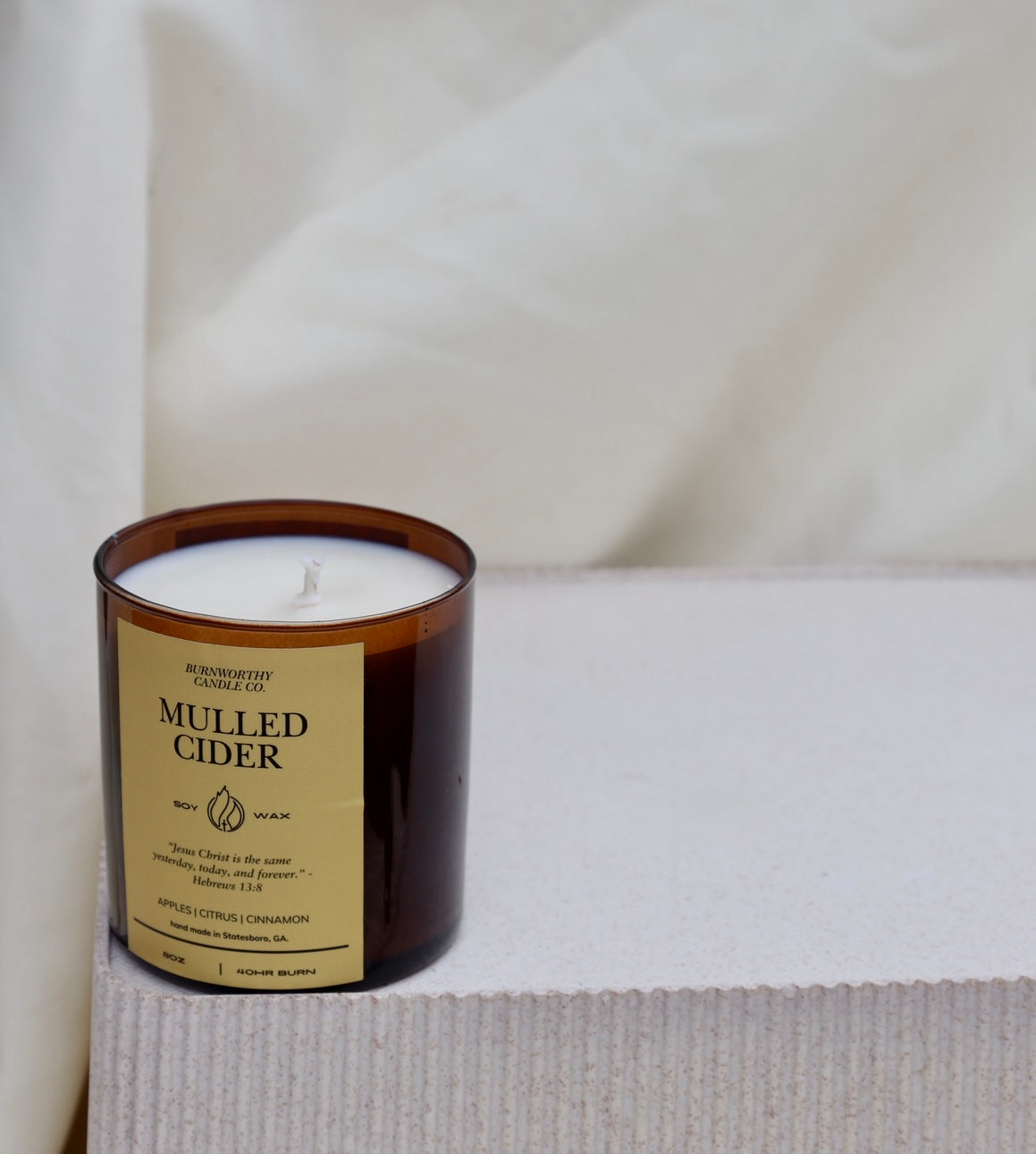 Mulled Cider 8oz Soy Candle | 60hr Burn