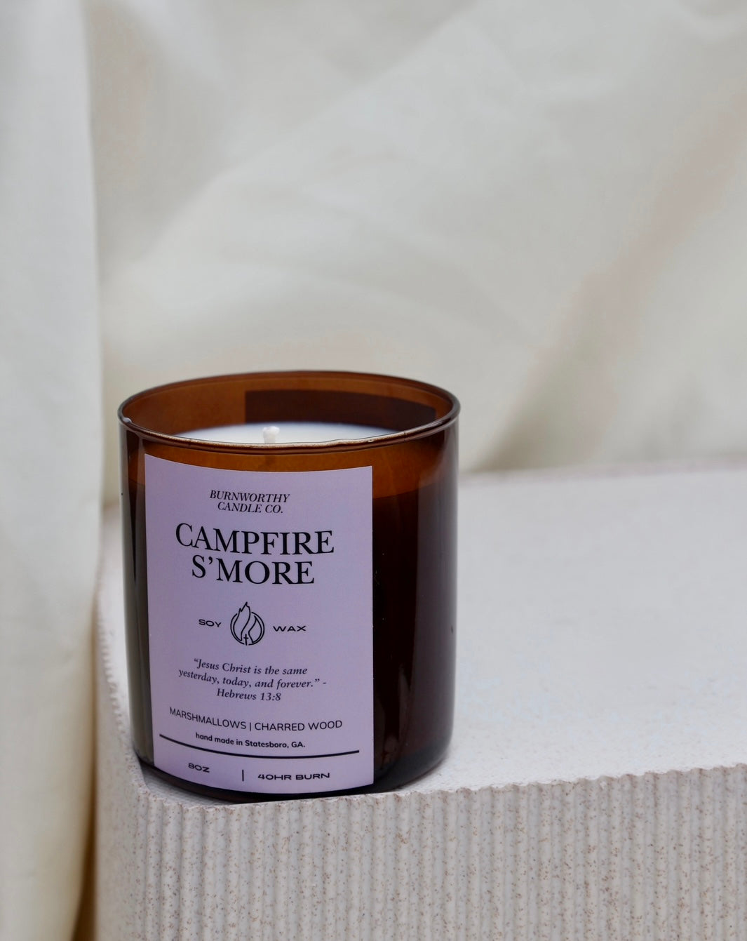 Campfire S’more 8oz Soy Candle | 60hr Burn