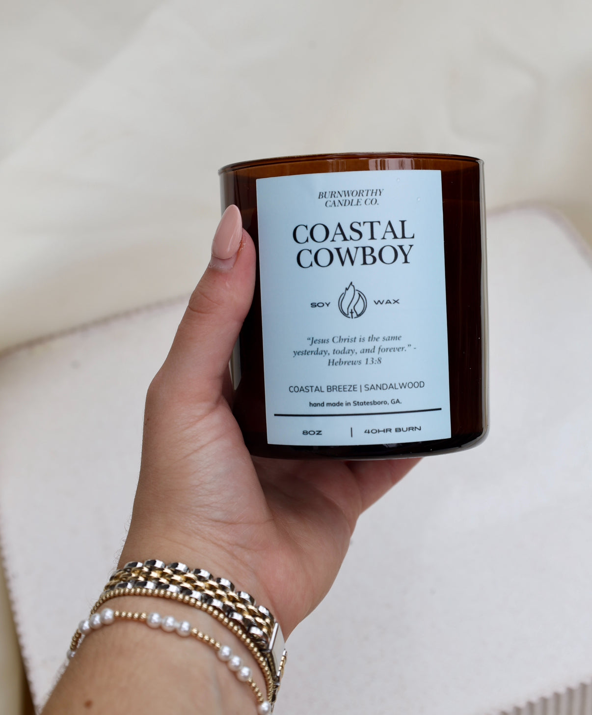 Coastal Cowboy 8oz Soy Candle | 60hr Burn