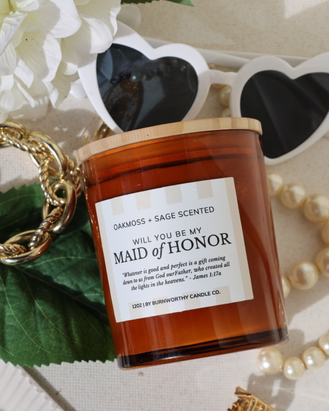 Will You Be my Maid of Honor 12oz Candle