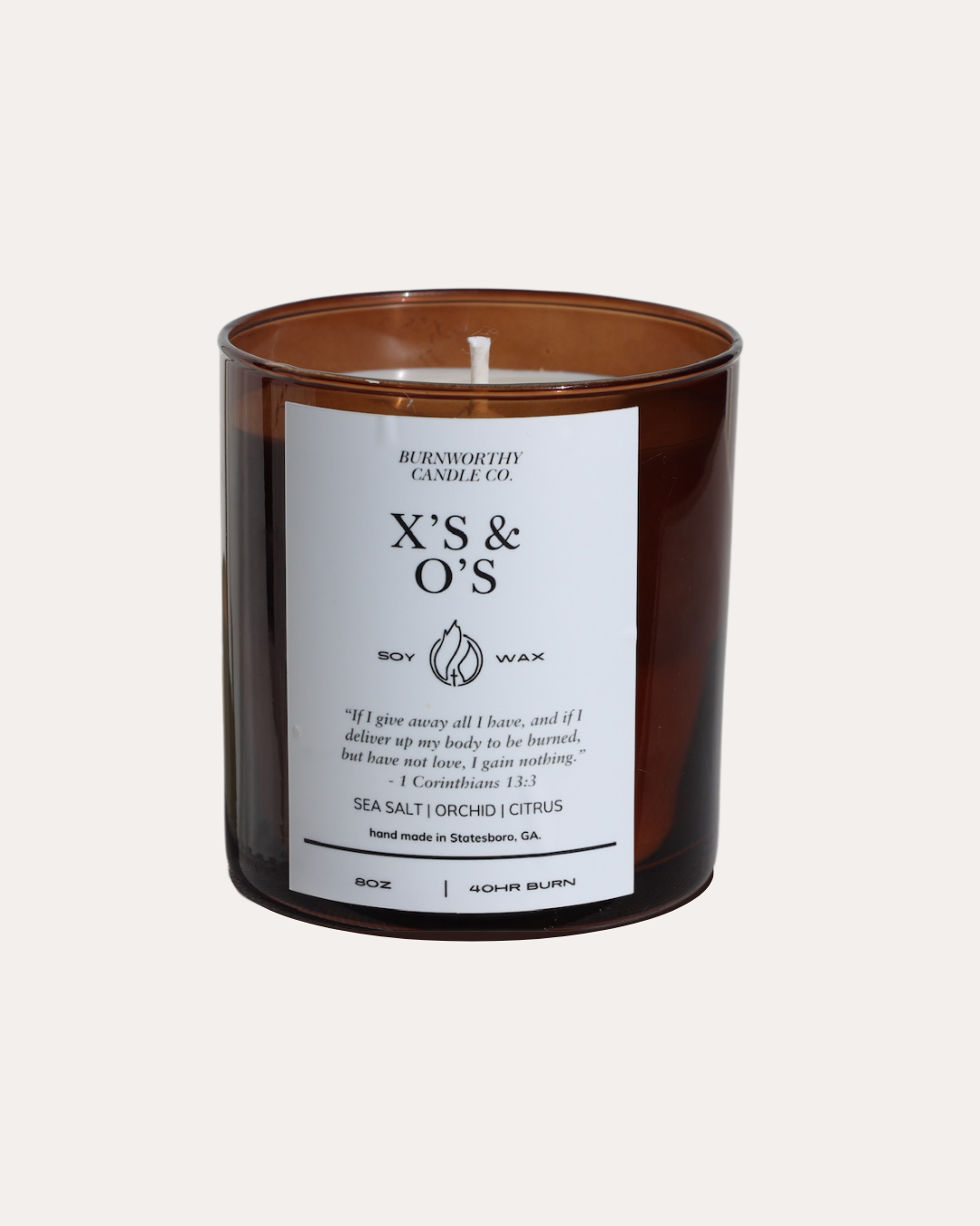 Xs & Os 8oz Soy Candle | 60hr Burn