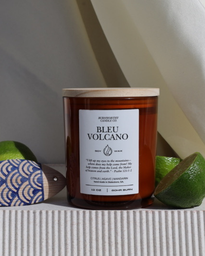 Bleu Volcano 12oz Candle