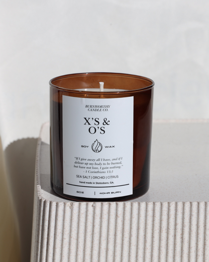 Xs & Os 8oz Soy Candle | 60hr Burn