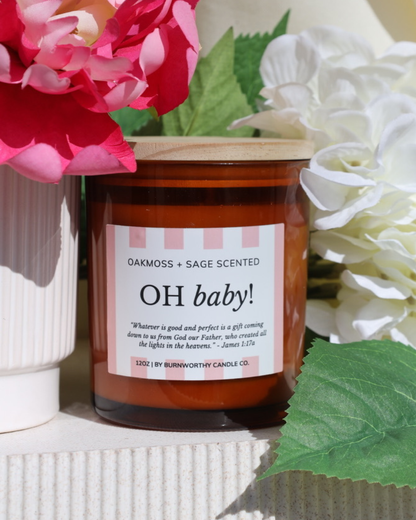 Oh Baby! - Pink 12oz Candle