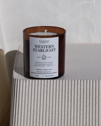 Western Starlight 8oz Soy Candle | 60hr Burn