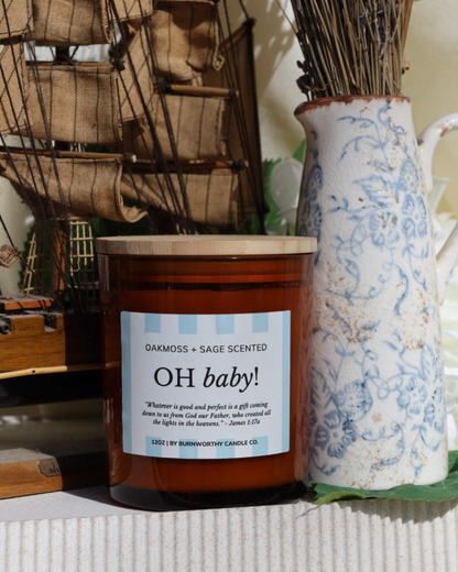 Oh Baby! - Blue 12oz Candle