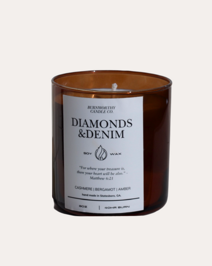 Diamonds & Denim 8oz Soy | 60hr Burn