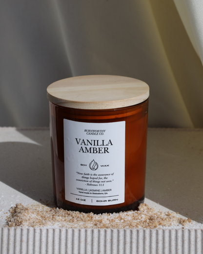 Vanilla Amber 12oz Candle