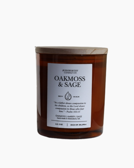 Oakmoss & Sage 12oz Candle