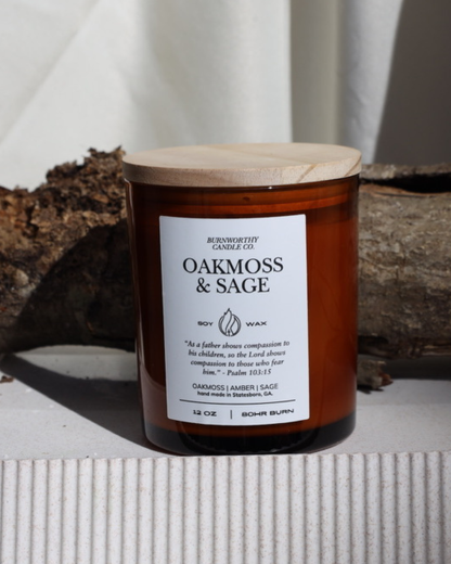 Oakmoss & Sage 12oz Candle