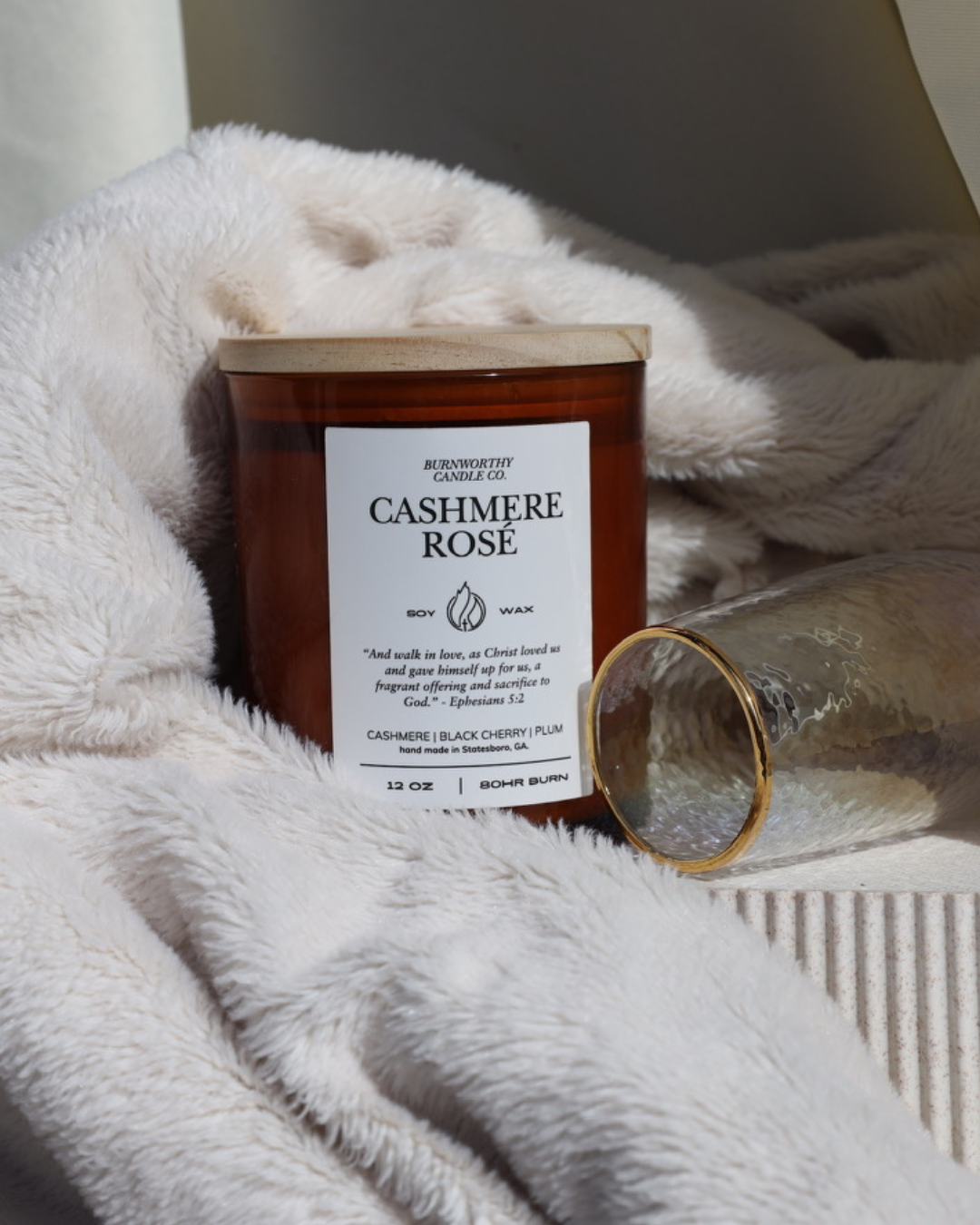 Cashmere Rosé 12oz Candle