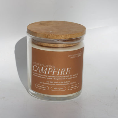 Campfire | John 1:5 | USA Made Soy Wax Candle - BURNWORTHY CANDLE CO.