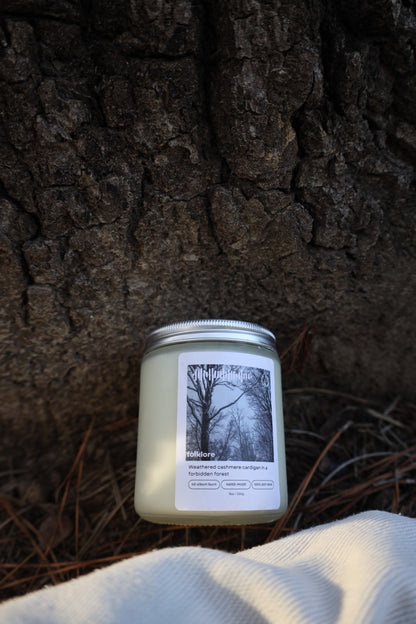 TSwift Folklore Candle | Non-toxic 8oz Soy Wax - BURNWORTHY CANDLE CO.