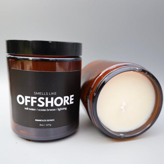 Offshore 100% Soy Wax Candle | Mandle Series - BURNWORTHY CANDLE CO.