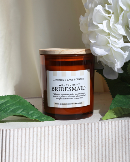 Will You Be my Bridesmaid 12oz Candle
