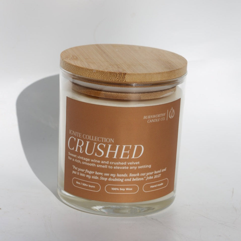 Crushed | John 20:27 | USA Made Soy Wax Candle