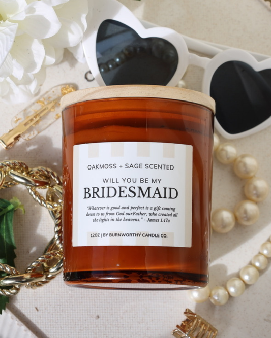 Will You Be my Bridesmaid 12oz Candle