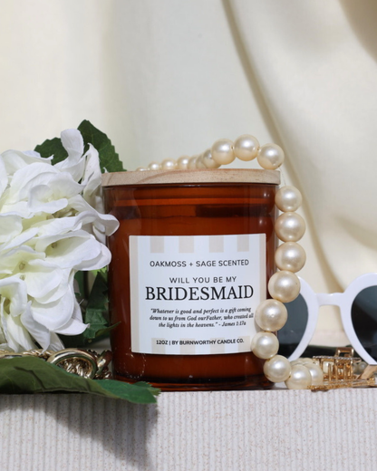 Will You Be my Bridesmaid 12oz Candle