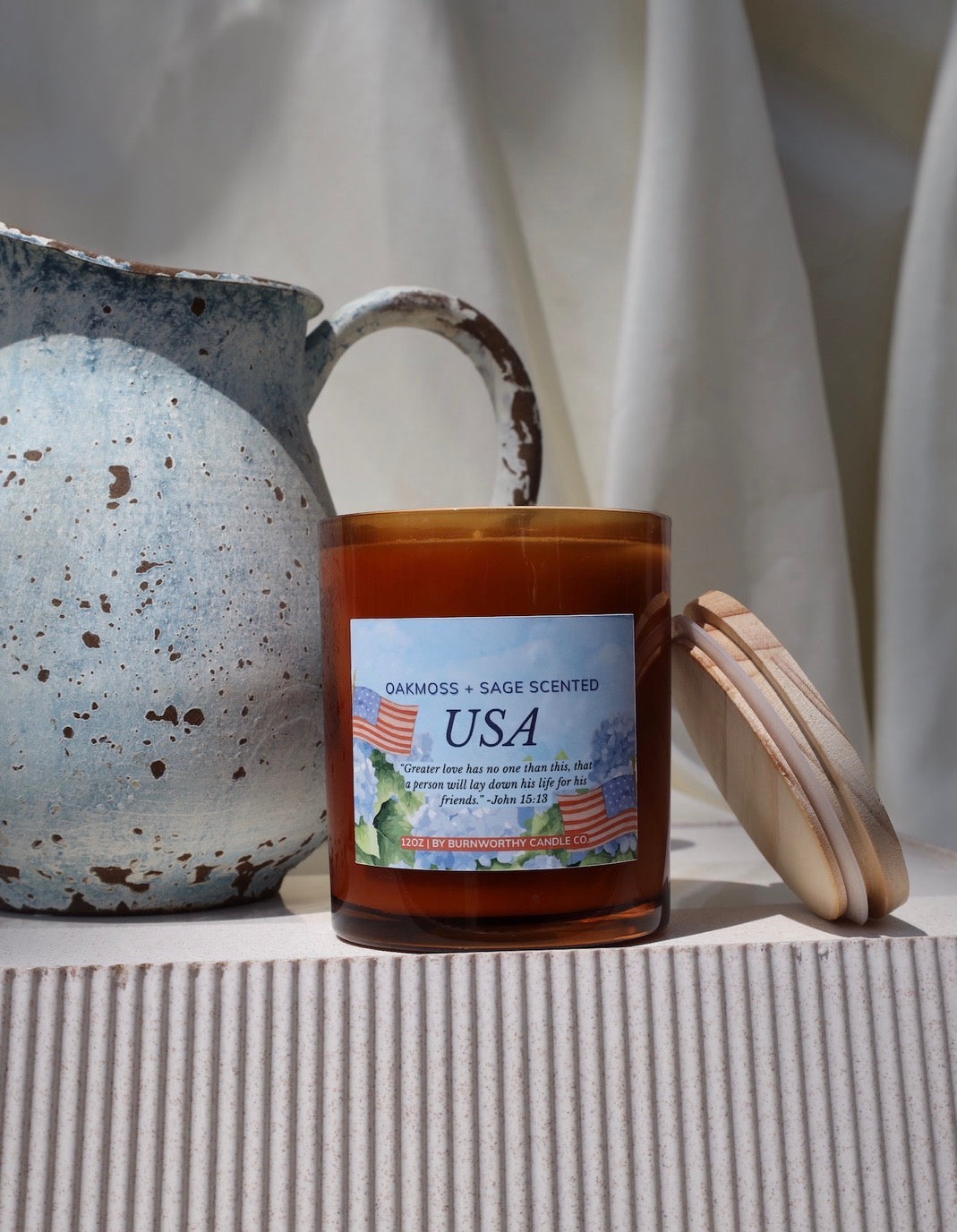 USA 12oz Candle | Burnworthy Candle Co