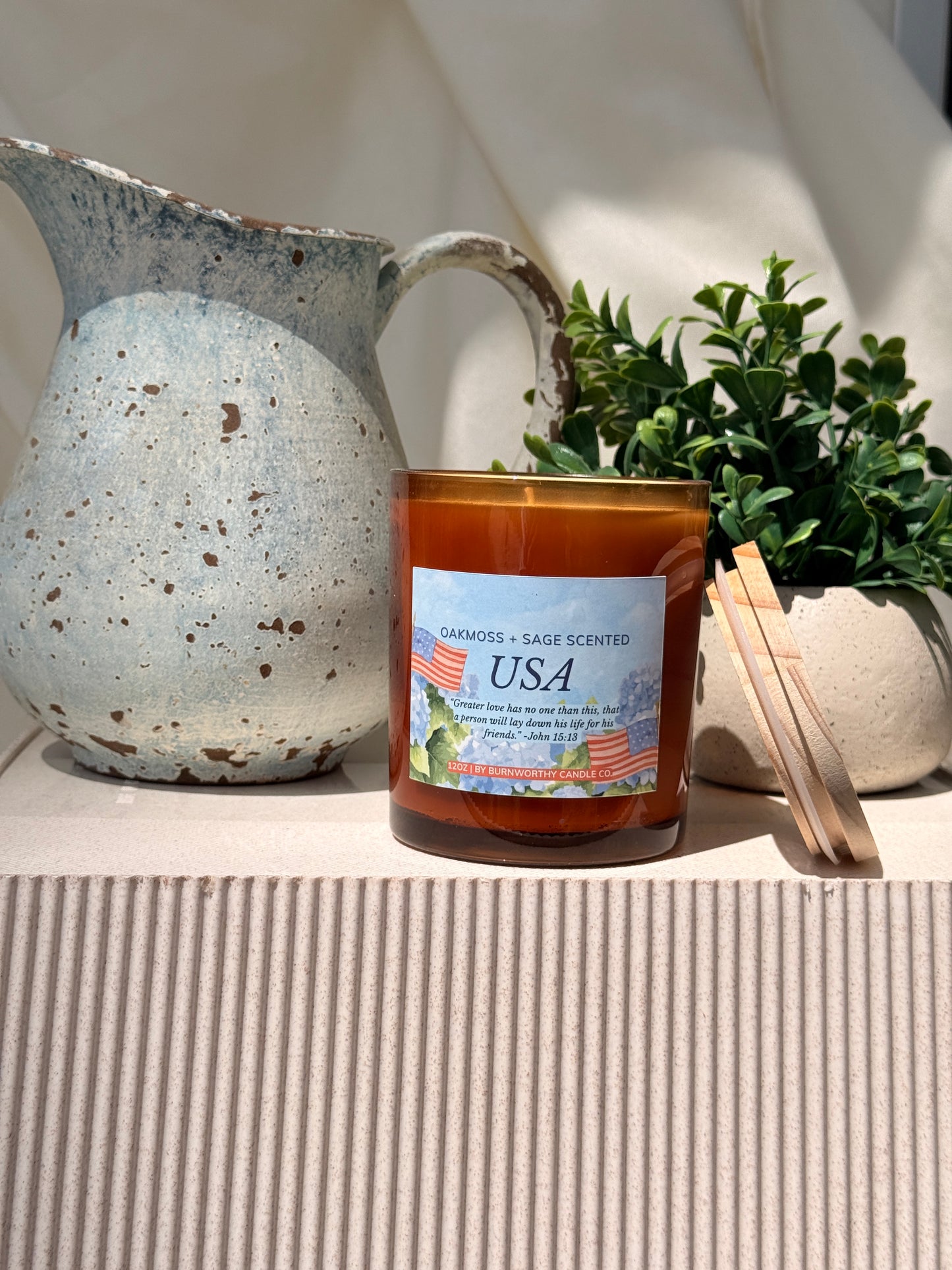 USA 12oz Candle | Burnworthy Candle Co