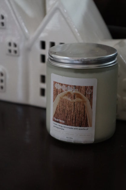 TSwift Fearless Candle | Non-toxic 8oz Soy Wax - BURNWORTHY CANDLE CO.
