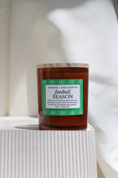 Football Season 12oz Candle