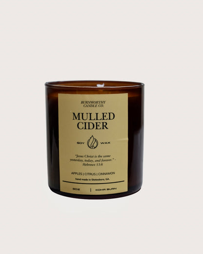 Mulled Cider 8oz Soy Candle | 60hr Burn