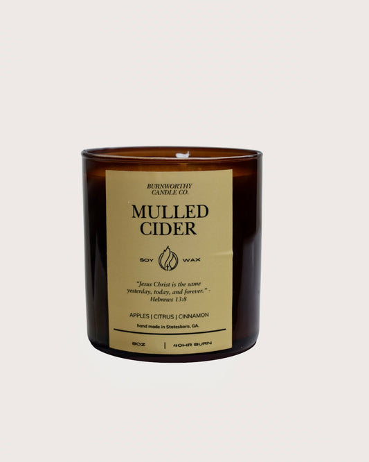Mulled Cider 8oz Soy Candle | 60hr Burn