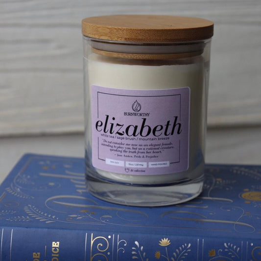Elizabeth | Non-toxic 100% Soy Wax Candles | LIT Collection - BURNWORTHY CANDLE CO.