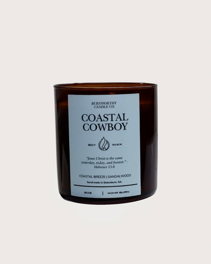 Coastal Cowboy 8oz Soy Candle | 60hr Burn