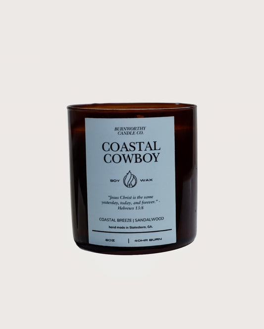 Coastal Cowboy 8oz Soy Candle | 60hr Burn