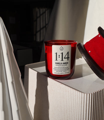 Vanilla Amber Soy Candle | 80hr Burn