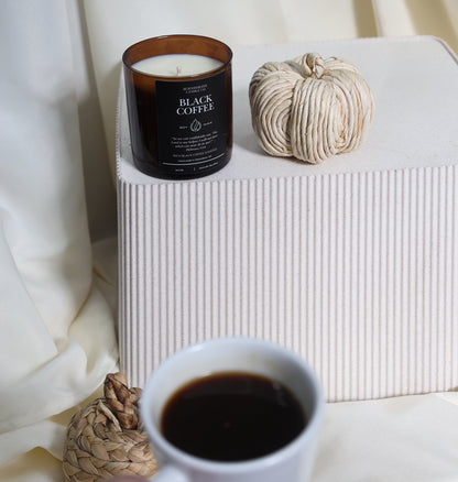 Black Coffee 8oz Soy Candle | 60hr Burn
