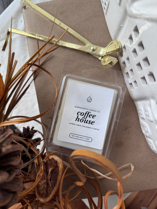 Coffee House | Non-toxic 100% Soy Wax Melt | Handmade Fall Scent