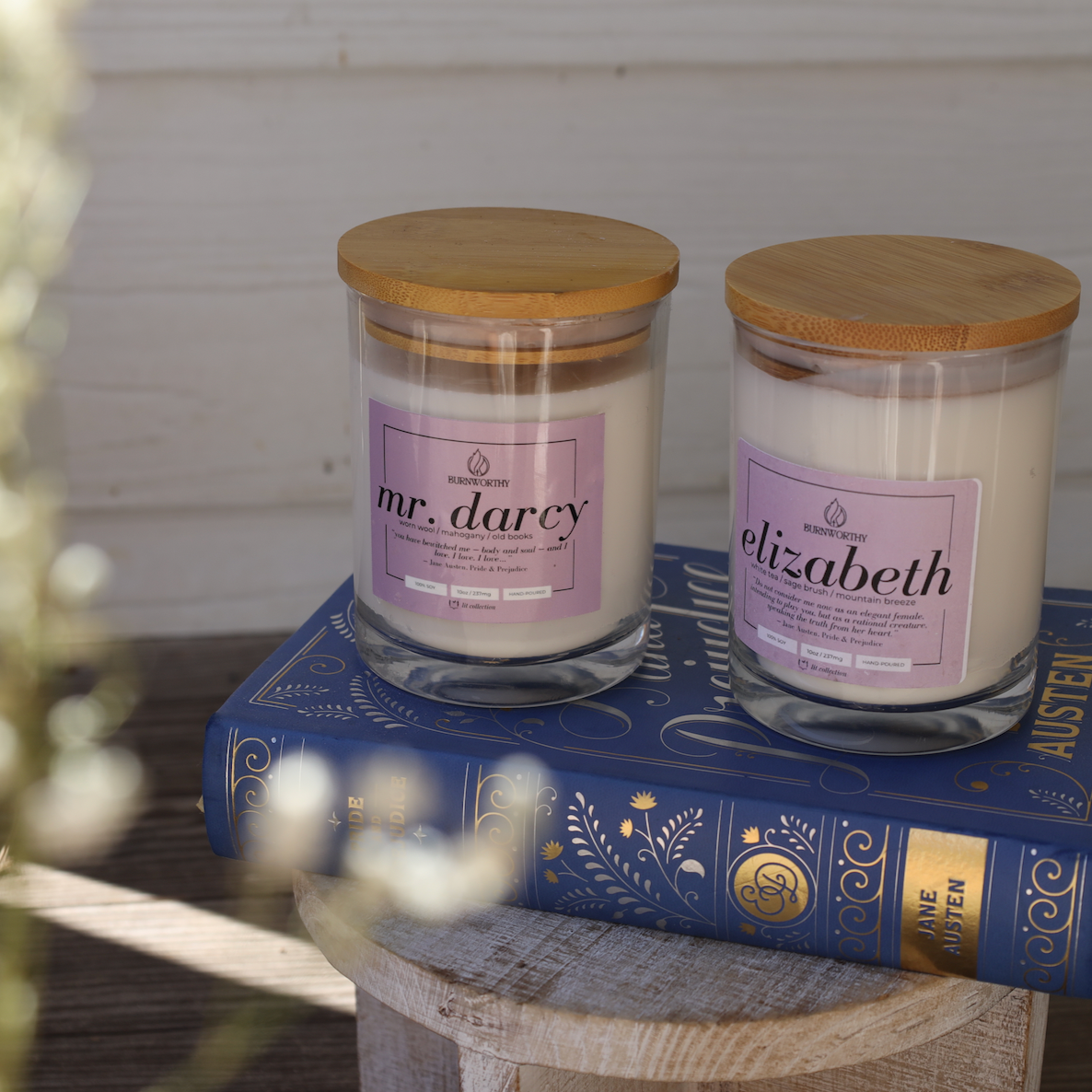 Pride & Prejudice Candles | 100% Soy Wax Candles | Bundle & Save - BURNWORTHY CANDLE CO.