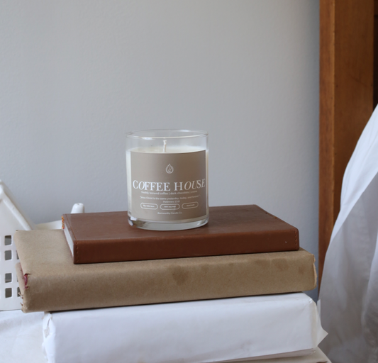 Coffee House Candle | 100% Soy Wax | USA Made + Sourced