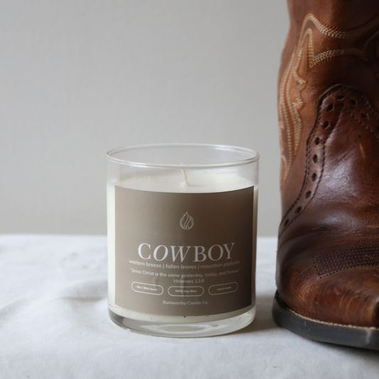 Cowboy Candle | 100% Soy Wax | USA Made + Sourced