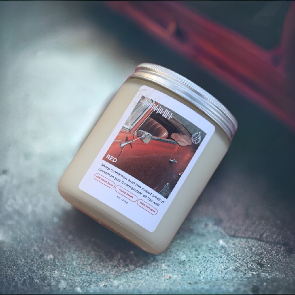 TSwift Red Candle | Non-toxic 8oz Soy Wax - BURNWORTHY CANDLE CO.
