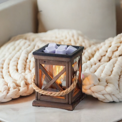 Walnut and Rope Wax Melter