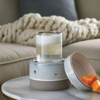 Glazed Concrete two-in-one Candle Warmer & Wax Melter